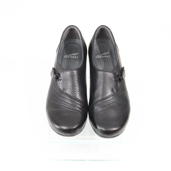 Dansko Franny Slip on Shoes Women Black Leather Loafer EU 41 Flat - Picture 3 of 10